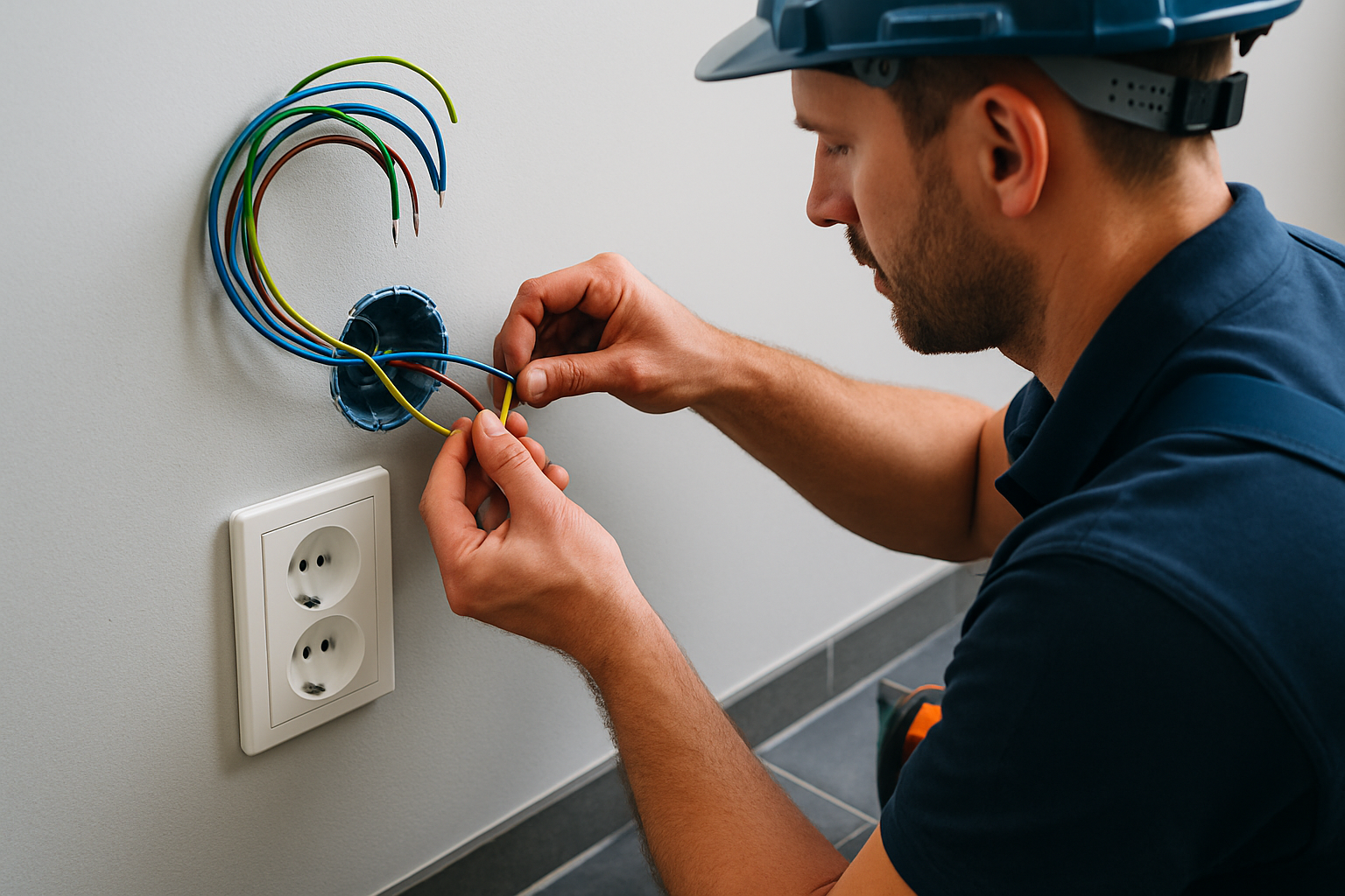 Elektra aanleggen projectimpressie door VoltPro Elektrotechniek B.V.